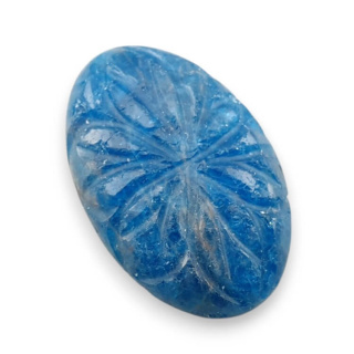 Apatyt kaboszon carving 28x18 mm nr 4