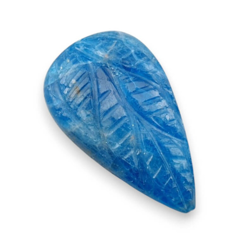 Apatite carved cabochon 31x18 mm no 12 Apatite carved cabochon 31x18 mm no 12