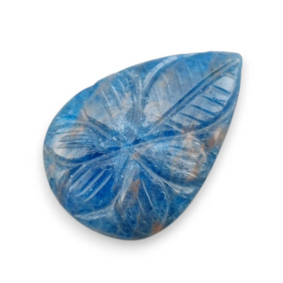 Apatite cabochon carving 31x20 mm no 14