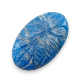 Apatite carved cabochon 32x20 mm no 11
