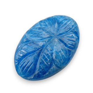 Apatite carved cabochon 32x21 mm no 25