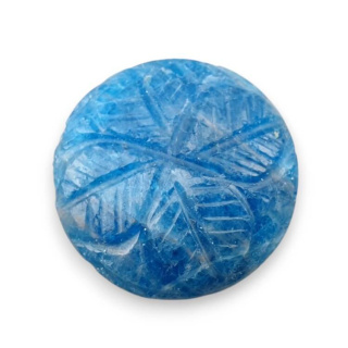 Apatite carved cabochon fi 23 mm no 19