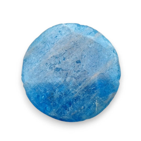 Apatite carved cabochon dia. 23 mm no 19 Apatite carved cabochon dia. 23 mm no 19