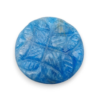 Apatite carved cabochon fi 24 mm no 15