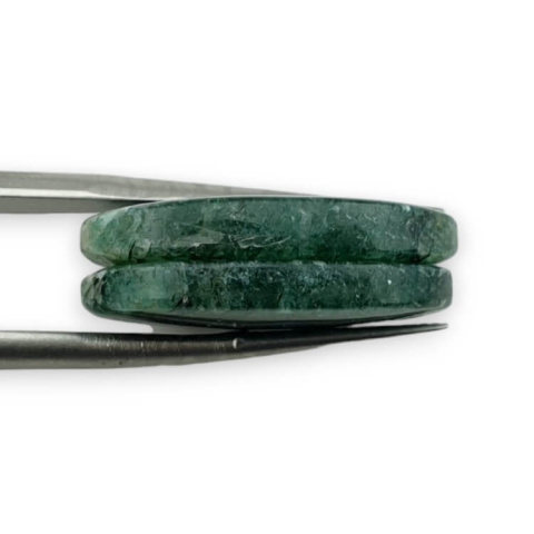 Aventurine green pair of cabochons with hole 23x13 mm no P617 Aventurine green pair of cabochons with hole 23x13 mm no P617