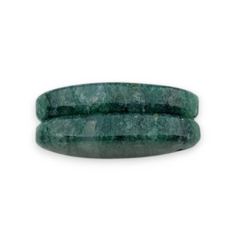 Green aventurine pair of cabochons with hole 23x13 mm no P619 Green aventurine pair of cabochons with hole 23x13 mm no P619