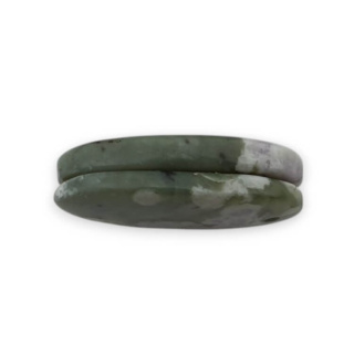 Jade peace pair of cabochons with hole 21x13 mm no P542