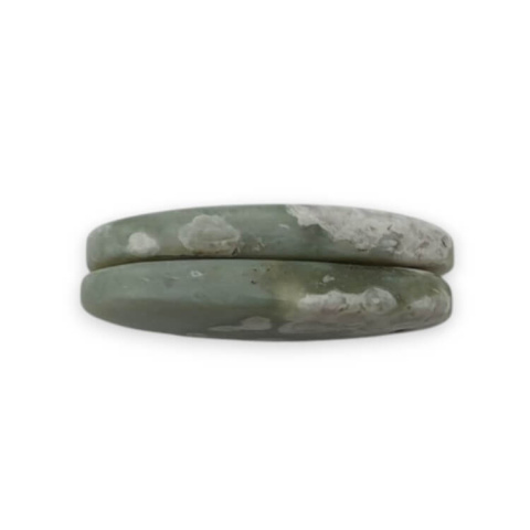 Jade peace pair of cabochons with hole 22x10 mm no P528 Jade peace pair of cabochons with hole 22x10 mm no P528