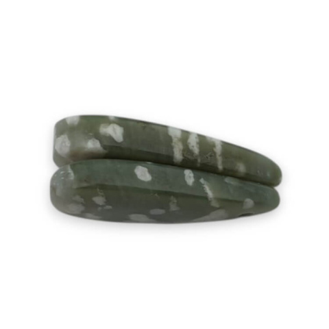 Jade peace pair of cabochons with hole 22x12 mm no P539 Jade peace pair of cabochons with hole 22x12 mm no P539