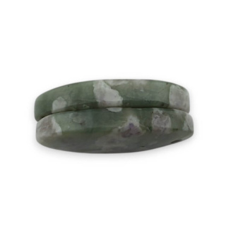 Jade peace pair of cabochons with hole 22x13 mm no P522