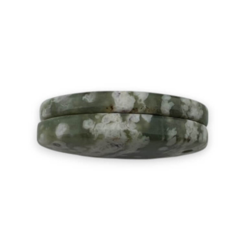 Jade peace pair of cabochons with hole 22x13 mm no. P549 Jade peace pair of cabochons with hole 22x13 mm no. P549