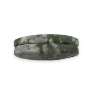 Jade peace pair of cabochons with hole 23x13 mm no P514