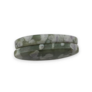 Jade peace pair of cabochons with hole 23x13 mm no P517