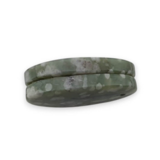 Jade peace pair of cabochons with hole 23x14 mm no P518