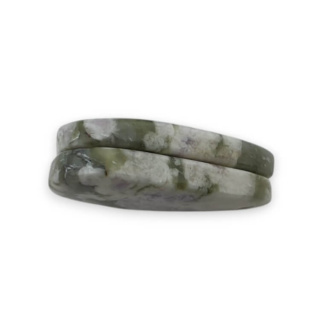 Jade peace pair of cabochons with hole 23x14 mm no P534