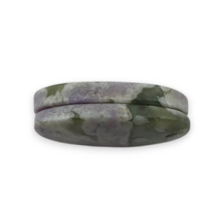 Jade peace pair of cabochons with hole 23x14 mm no P543