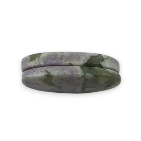 Jadeite peace pair of cabochons with hole 23x14 mm no. P543 Jadeite peace pair of cabochons with hole 23x14 mm no. P543
