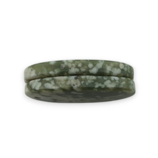 Jade peace pair of cabochons with hole 24x12 mm no P509