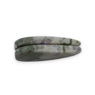 Jade peace pair of cabochons with hole 24x12 mm no P536