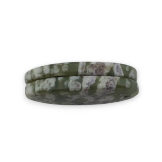 Jade peace pair of cabochons with hole 24x14 mm no P512