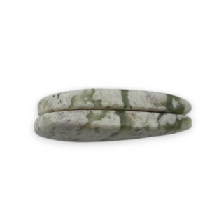 Jade peace pair of cabochons with hole 25x13 mm no P513