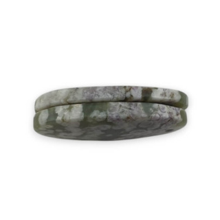 Jade peace pair of cabochons with hole 25x14 mm no P524