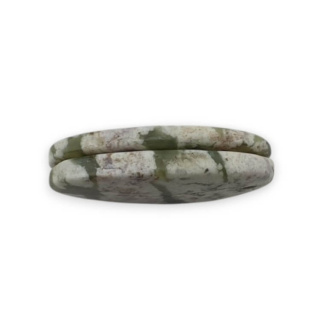 Jade peace pair of cabochons with hole 25x14 mm no P530