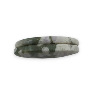 Jade peace pair of cabochons with hole 25x14 mm no P558
