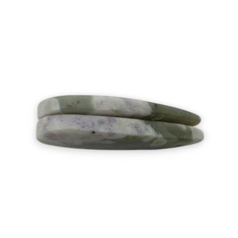 Jade peace pair of cabochons with hole 26x12 mm no P531 Jade peace pair of cabochons with hole 26x12 mm no P531