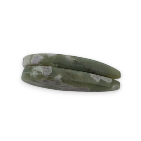 Jade peace pair of cabochons with hole 26x12 mm no P546 Jade peace pair of cabochons with hole 26x12 mm no P546