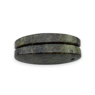 Jaspis smocza krew para kaboszonów z dziurką 25x13 mm nr P583