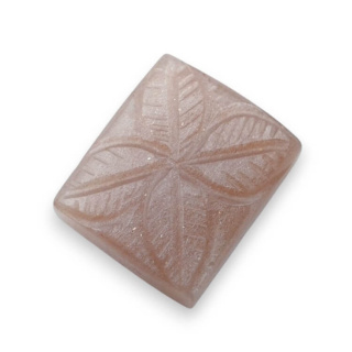 Moonstone peach cabochon carving 20x16 mm no 54