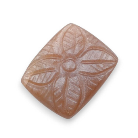 Peach moonstone carved cabochon 20x16 mm no 59 Peach moonstone carved cabochon 20x16 mm no 59