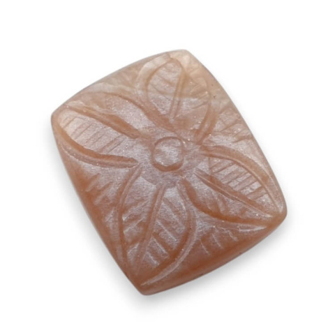 Peach moonstone carved cabochon 20x16 mm no 59 Peach moonstone carved cabochon 20x16 mm no 59