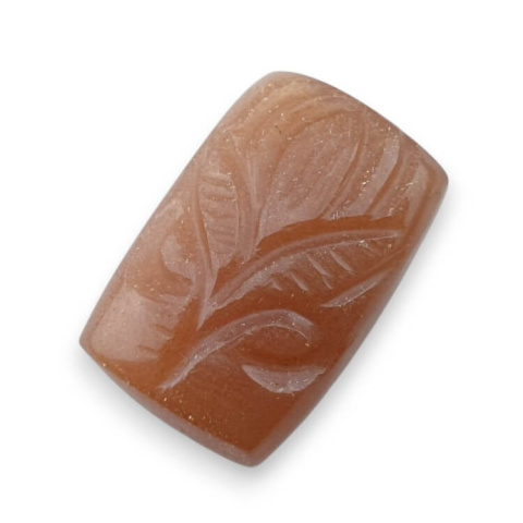Moonstone peach cabochon carving 21x14 mm no 44 Moonstone peach cabochon carving 21x14 mm no 44
