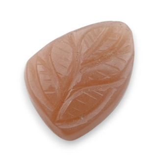 Moonstone peach cabochon carving 21x16 mm no. 67