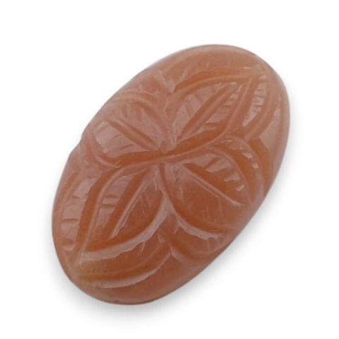 Moonstone peach cabochon carving 22x14 mm no 48 Moonstone peach cabochon carving 22x14 mm no 48