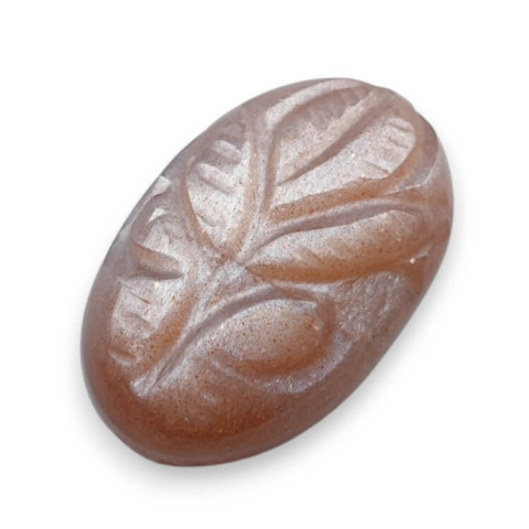 Peach moonstone carved cabochon 22x14 mm no 98 Peach moonstone carved cabochon 22x14 mm no 98