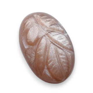 Moonstone peach cabochon carving 22x14 mm no 98