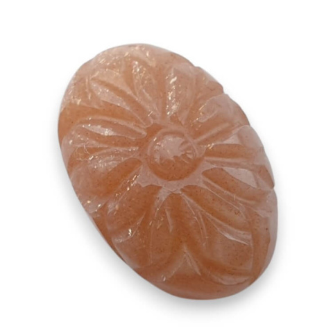 Peach moonstone carved cabochon 22x15 mm no 89 Peach moonstone carved cabochon 22x15 mm no 89