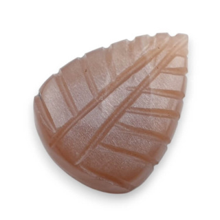 Moonstone peach cabochon carving 22x17 mm no 76