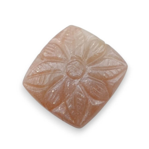 Moonstone peach cabochon carving 22x20 mm no 55 Moonstone peach cabochon carving 22x20 mm no 55