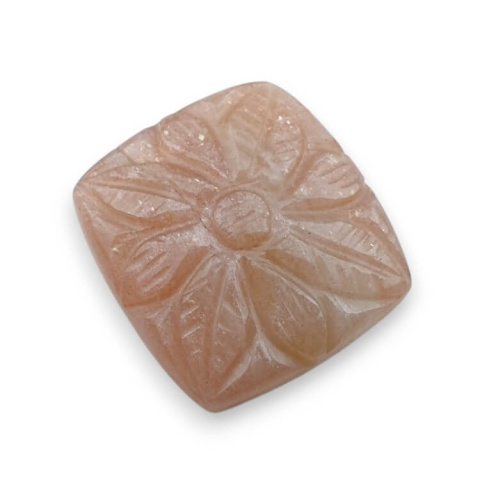 Moonstone peach cabochon carving 22x20 mm no 55 Moonstone peach cabochon carving 22x20 mm no 55