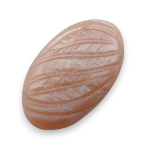 Moonstone peach cabochon carving 23x14 mm no 101 Moonstone peach cabochon carving 23x14 mm no 101