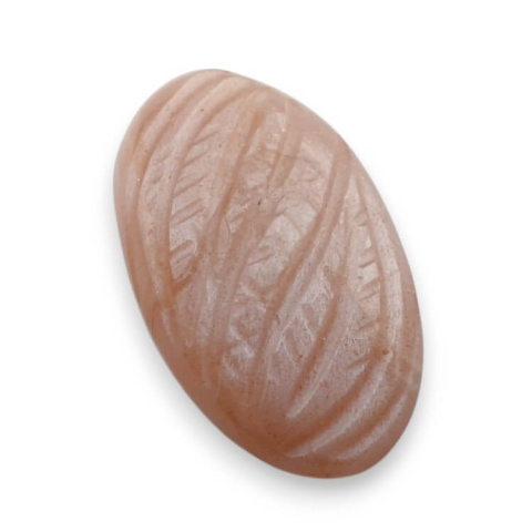 Moonstone peach cabochon carving 23x14 mm no 101 Moonstone peach cabochon carving 23x14 mm no 101