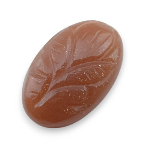 Peach moonstone carved cabochon 23x15 mm no 72 Peach moonstone carved cabochon 23x15 mm no 72
