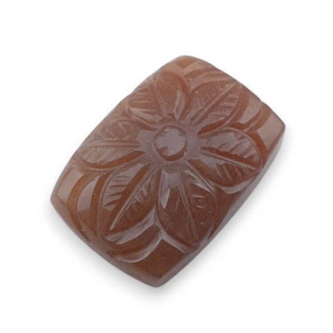 Peach moonstone carved cabochon 23x16 mm no 66 Peach moonstone carved cabochon 23x16 mm no 66