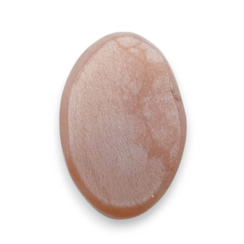 Peach moonstone carved cabochon 23x16 mm no 71