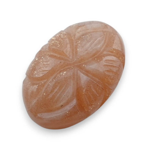 Peach moonstone carved cabochon 23x16 mm no 85 Peach moonstone carved cabochon 23x16 mm no 85