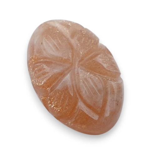 Peach moonstone carved cabochon 23x16 mm no 85 Peach moonstone carved cabochon 23x16 mm no 85